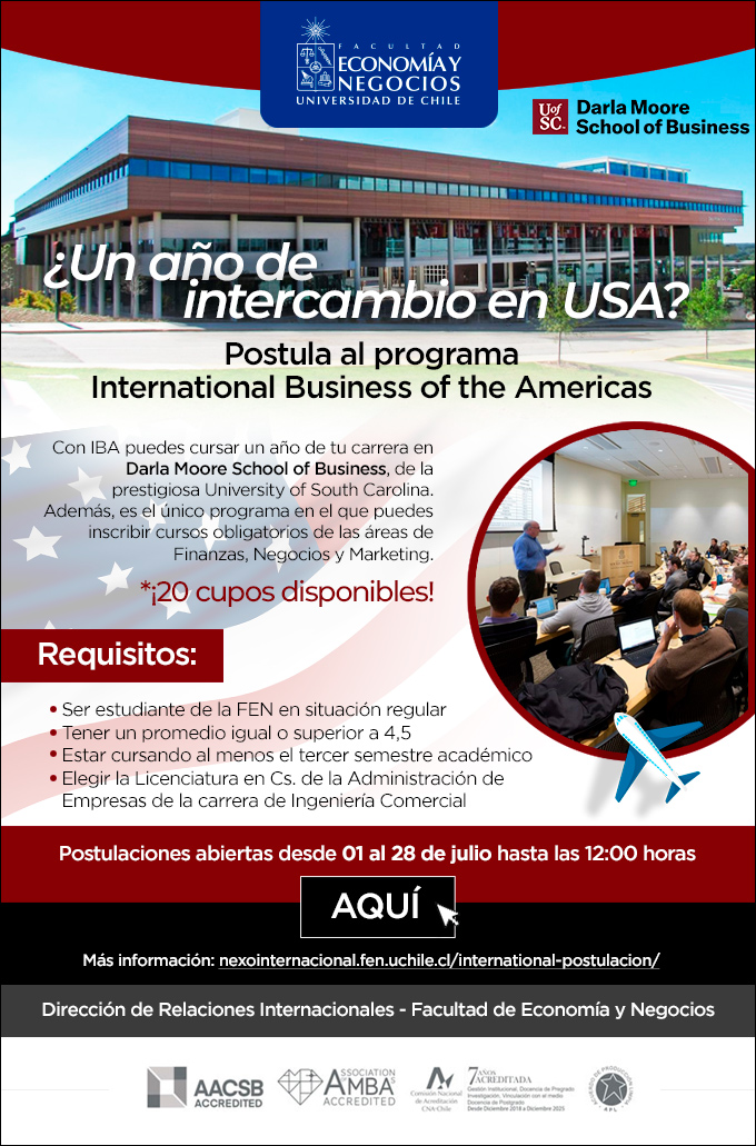 Postulación International Business of the Americas | Pregrado FEN